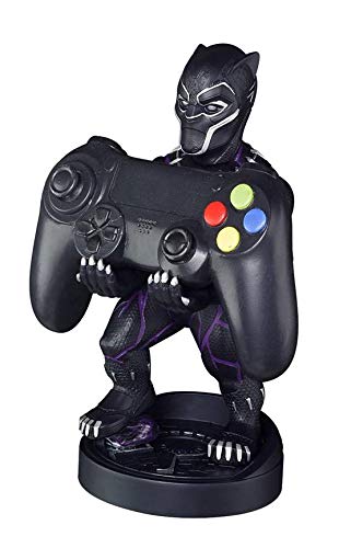 Cable guy Black Panther,soporte de sujeción y carga para mando de consola y smartphone con tu personaje favorito con licencia de Marvel Avengers Endgame.Producto con licencia oficial.Exquisite Gaming