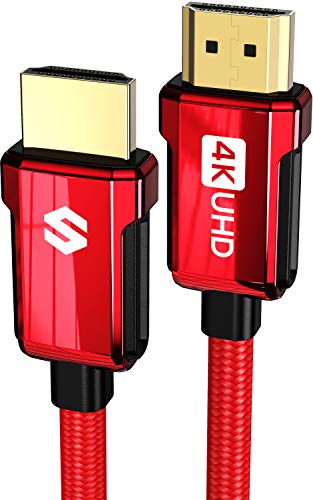 Cable HDMI 4K 2m, Silkland Cable HDMI 2.0 de Alta Velocidad de 18Gbps, 4K HDR, 3D, 2160P, 1080P, Ethernet, Cable HDMI Trenzado de Aleación de Zinc 30AWG, ARC, BLU-Ray, PS4/5, Proyector
