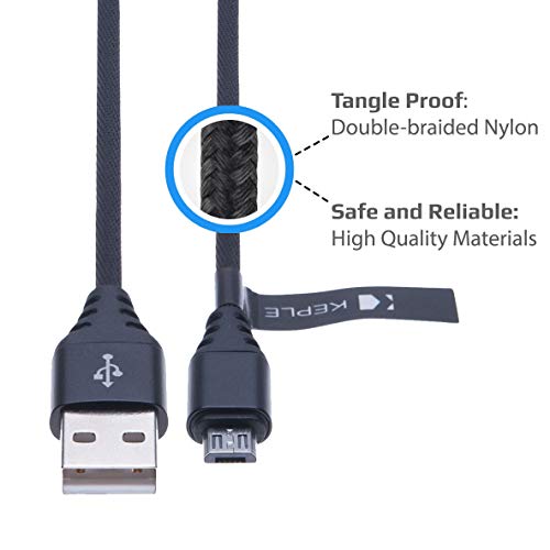 Cable Micro USB | De Carga Rápida Cargador Trenzado De Nylon Cable Compatible con Lenovo Yoga Tab 8, Tab 2 A7-30, Tab 2 10.1, Tab 2 Pro, Tab 2 8, Tab 3 8, Yoga 10, 2 10, 3 10, 3 10, 3 Pro Tablet | 2m