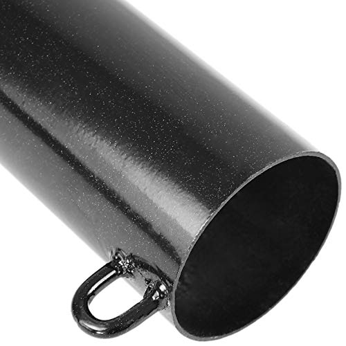 Cablematic - Pilona bolardo de acero con base clavada removible 89x750mm Cablematic - Pilona bolardo de acero con base clavada removible 89x750mm