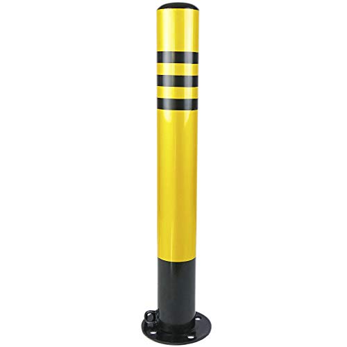 Cablematic - Pilona bolardo de acero con base clavada removible 89x750mm Cablematic - Pilona bolardo de acero con base clavada removible 89x750mm