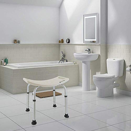 Cablematic - Taburete de Ducha ergonómico Regulable en Altura para baño Cablematic - Taburete de Ducha ergonómico Regulable en Altura para baño