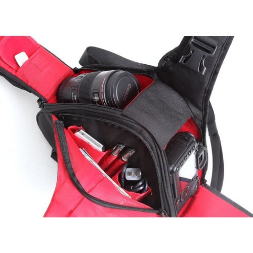 Caden K1 - Mochila bandolera impermeable para cámaras réflex digitales Canon y Nikon, diseño triangular, Verde Caden K1 - Mochila bandolera impermeable para cámaras réflex digitales Canon y Nikon, diseño triangular, Verde