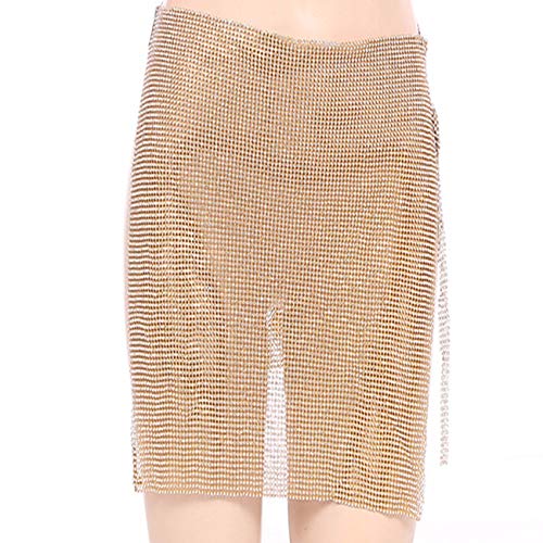 Cadena de Cuerpo La Industria Pesada Hace Moda Sexy Discoteca Discoteca Tirantes metálicos Chaleco Falda de Personalidad Diamante Split,Falda de Oro Cadena de Cuerpo Mujer Cadena de Cuerpo La Industria Pesada Hace Moda Sexy Discoteca Discoteca Tirantes metálicos Chaleco Falda de Personalidad Diamante Split,Falda de Oro Cadena de Cuerpo Mujer