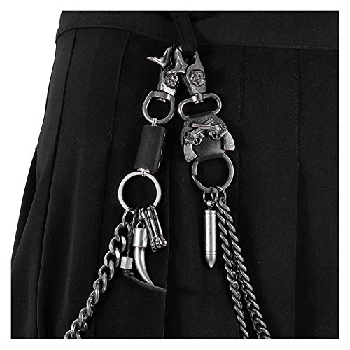 Cadena de pantalones, Moda hombre niño punk hip hop moda cinturón cinturón cadena múltiple pantalón pantalón pantalones vaqueros punk metal cráneo / cuernos cadena para accesorios de decoración de ves Cadena de pantalones, Moda hombre niño punk hip hop moda cinturón cinturón cadena múltiple pantalón pantalón pantalones vaqueros punk metal cráneo / cuernos cadena para accesorios de decoración de ves