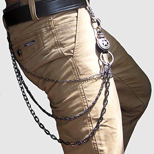 CADITEX Cadenas para Pantalones, Ropa para Rock Hip Hop Punk Harley Gotico Vaquero