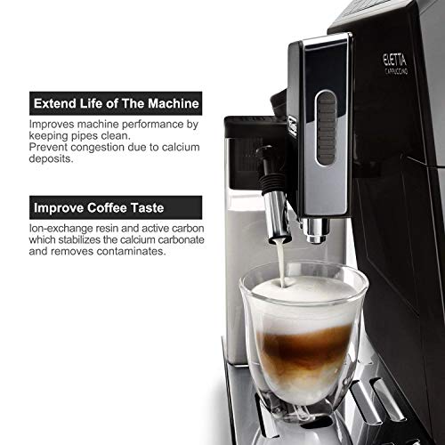 Cafetera Automática Filtro para DeLonghi DLSC002, DeLonghi Filtro de Agua Cartuchosde Carbón Activado para De'Longhi ECAM ESAM ETAM BCO, Paquete de 4 Cafetera Automática Filtro para DeLonghi DLSC002, DeLonghi Filtro de Agua Cartuchosde Carbón Activado para De'Longhi ECAM ESAM ETAM BCO, Paquete de 4