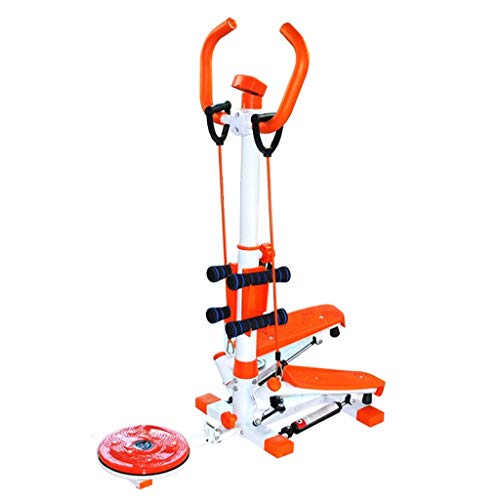 CAIJINJIN bicicletas de fitness La pérdida de pasos de Paz Inicio Peso máquina multi-funcional que adelgaza Gira Gym Fitness Equipo de comercio Teniendo 100kg Con Pesas (Color: Naranja, tamaño: 92 * 5