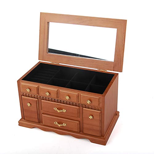 Caja de almacenamiento de escritorio Caja de joyería bloqueada, Caja de almacenamiento de joyería de múltiples capas de gran capacidad Bolsa de viaje portátil de múltiples capas Collar de anillo de mú Caja de almacenamiento de escritorio Caja de joyería bloqueada, Caja de almacenamiento de joyería de múltiples capas de gran capacidad Bolsa de viaje portátil de múltiples capas Collar de anillo de mú
