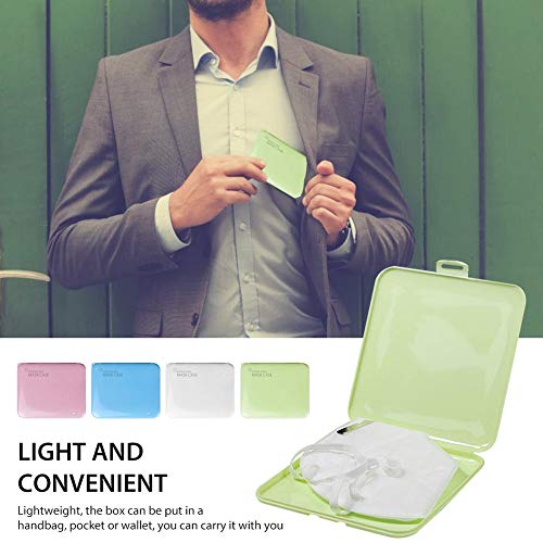 Caja de almacenamiento de máscaras desechables, caja portátil de cara Máscara de algodón Contenedor A prueba de polvo Fácil de llevar Máscaras de protección Funda Organizador de almacenamiento PP Caja de almacenamiento de máscaras desechables, caja portátil de cara Máscara de algodón Contenedor A prueba de polvo Fácil de llevar Máscaras de protección Funda Organizador de almacenamiento PP