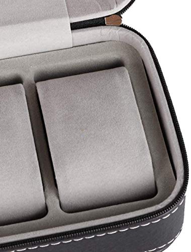 Caja de Almacenamiento de Reloj de Buen Aspecto de 6 Rejillas, Organizador de Joyas con diseño de Cremallera, Tienda de Accesorios duraderos para el hogar 20 Excellent Caja de Almacenamiento de Reloj de Buen Aspecto de 6 Rejillas, Organizador de Joyas con diseño de Cremallera, Tienda de Accesorios duraderos para el hogar 20 Excellent