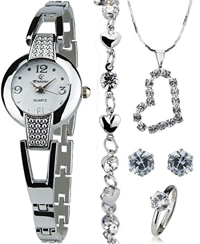 Caja de Regalo Reloj Mujer - Juegos de Joyas- Collar-Anillo- Pendientes Caja de Regalo Reloj Mujer - Juegos de Joyas- Collar-Anillo- Pendientes