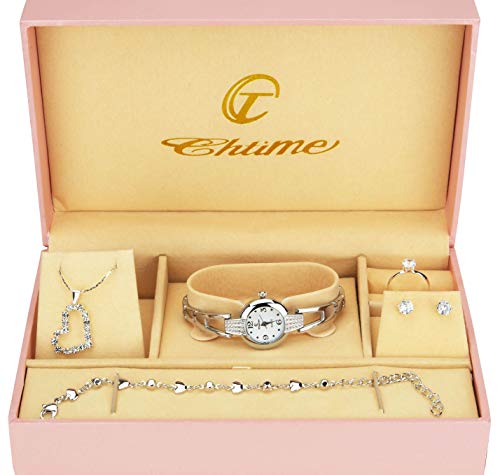 Caja de Regalo Reloj Mujer - Juegos de Joyas- Collar-Anillo- Pendientes Caja de Regalo Reloj Mujer - Juegos de Joyas- Collar-Anillo- Pendientes