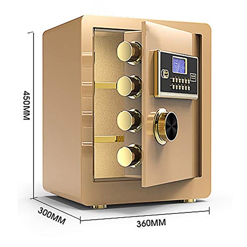 Caja de Seguridad - Electronic contraseña segura 3 niveles de espacio de almacenaje grande First Choice for hoteles familiares se pueden colocar en la pared o gabinete 450x360x300mm (Color : Black) Caja de Seguridad - Electronic contraseña segura 3 niveles de espacio de almacenaje grande First Choice for hoteles familiares se pueden colocar en la pared o gabinete 450x360x300mm (Color : Black)