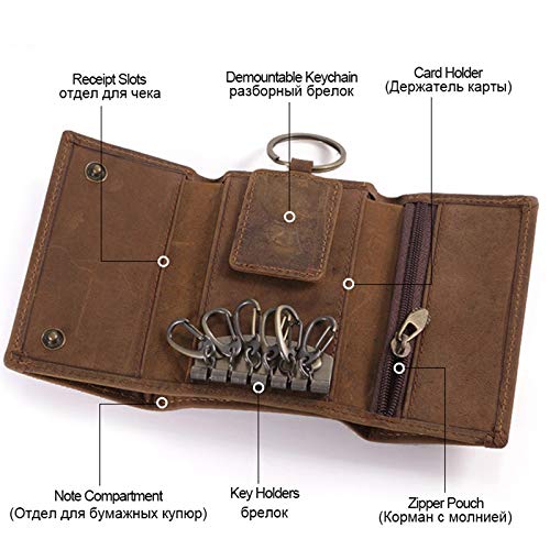Caja dominante de cuero de la caja dominante Caja Multifuncional de Cuero de la Cubierta de la Primera Capa (Color : Brown, Tamaño : 10 * 6 * 2cm) Caja dominante de cuero de la caja dominante Caja Multifuncional de Cuero de la Cubierta de la Primera Capa (Color : Brown, Tamaño : 10 * 6 * 2cm)