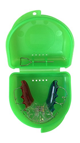 Caja pequeña para ortodoncia, frenillos, aparato dental, protector bucal (Spring Green)