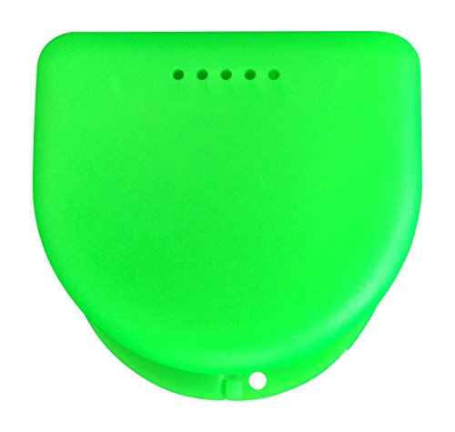 Caja pequeña para ortodoncia, frenillos, aparato dental, protector bucal (Spring Green)