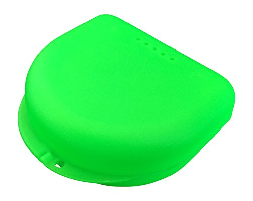 Caja pequeña para ortodoncia, frenillos, aparato dental, protector bucal (Spring Green)