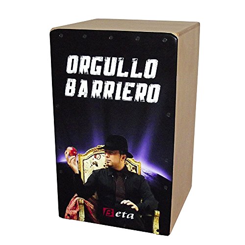 Cajón flamenco Beta mod. 'BARRIEROS' (Homenaje a El Barrio) - Caja de música personalizada. Percusión 100% abedul