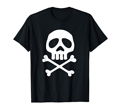 Calavera pirata espacial, capitán, Halloween, Día de Muertos Camiseta