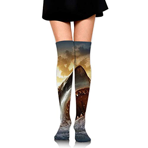 Calcetines altos para el muslo de la música del barco hasta la rodilla, calcetines largos para las mujeres Calcetines altos para el muslo de la música del barco hasta la rodilla, calcetines largos para las mujeres