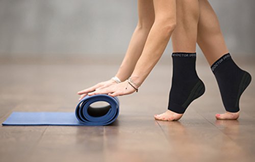Calcetines de compresión - Para fascitis plantar - Reforzados con cobre - Producto desarrollado por médicos - L Calcetines de compresión - Para fascitis plantar - Reforzados con cobre - Producto desarrollado por médicos - L