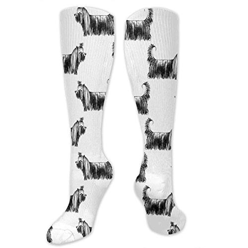 Calcetines de vestir coloridos para hombre, diseño de Yorkshire, con patrón multicolor de moda, divertidos calcetines de algodón Calcetines de vestir coloridos para hombre, diseño de Yorkshire, con patrón multicolor de moda, divertidos calcetines de algodón