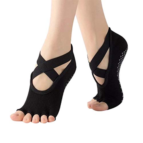 Calcetines de yoga Medicentos de ciclismo transpirables antideslizantes sin fisuras for las mujeres y calcetines de medias de los pies sin deslizamiento for el baile de ballet Regalo 520