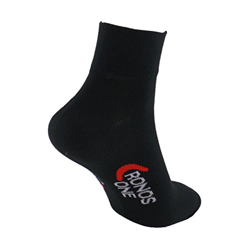 Calcetines DEPORTE (3 pares) SIN COSTURAS para hombre o mujer. Mantiene el pie seco. Ideal para tenis, pádel, running. Puño antipresión. 80% - algodón. (Negro, eu: 43-46 // uk: 9-11)