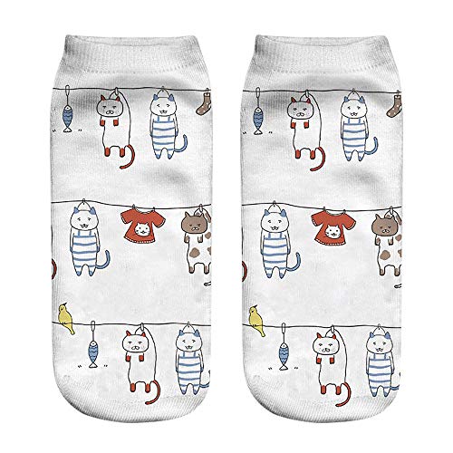 Calcetines Divertidos Unisex Populares Populares Calcetines Cortos 3D Graffiti Impreso Tobillera Calcetines Para Mujer Casual Calcetines Divertidos Unisex Populares Populares Calcetines Cortos 3D Graffiti Impreso Tobillera Calcetines Para Mujer Casual