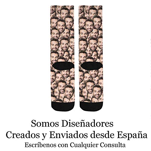 Calcetines Personalizados Con Cara - Sube tu Foto Nosotros hacemos el trabajo! - Calcetines Divertidos para Hombre y Mujer Unisex - Con Fotos Caras Nombres Calcetines Personalizados Con Cara - Sube tu Foto Nosotros hacemos el trabajo! - Calcetines Divertidos para Hombre y Mujer Unisex - Con Fotos Caras Nombres