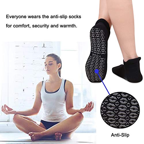 Calcetines Pilates Yoga, 2Pcs Calcetines Antideslizantes Mujer Hombre pour Yoga, Pilates, Ballet,Fitness Antideslizantes,35-42 (Negro) Calcetines Pilates Yoga, 2Pcs Calcetines Antideslizantes Mujer Hombre pour Yoga, Pilates, Ballet,Fitness Antideslizantes,35-42 (Negro)