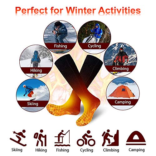 Calcetines térmicos para hombres y mujeres–Calentadores a pilas – Calcetines térmicos de invierno cálidos calcetines de algodón calcetines de calefacción eléctricos para deportes al aire libre camping Calcetines térmicos para hombres y mujeres–Calentadores a pilas – Calcetines térmicos de invierno cálidos calcetines de algodón calcetines de calefacción eléctricos para deportes al aire libre camping