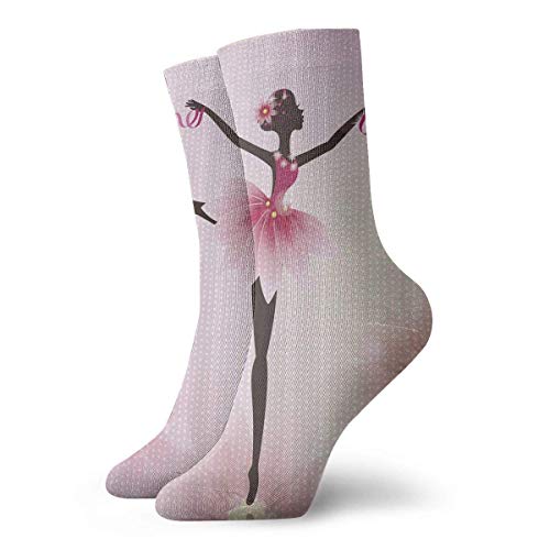 Calcetines unisex para niña de ballet clásica, transpirables, para correr al tobillo, senderismo, deportes de fin de semana, calcetines cortos de 30 cm