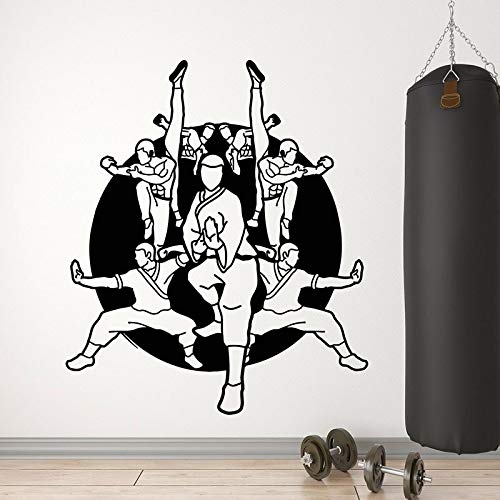 Calcomanía de pared de artes marciales luchador boxeo deporte vinilo ventana pegatina Karate escuela dormitorio adolescente gimnasio decoración Interior papel tapiz