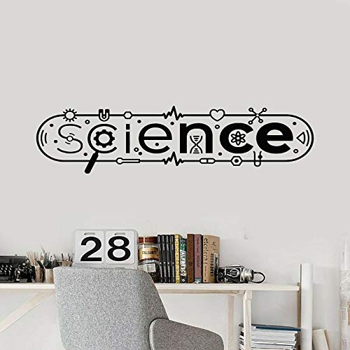 Calcomanías de pared genio de personaje de laboratorio de ciencia pegatinas de habitación para adolescentes pegatinas de arte de decoración de pared de oficina de aula escolar A2 57x18cm Calcomanías de pared genio de personaje de laboratorio de ciencia pegatinas de habitación para adolescentes pegatinas de arte de decoración de pared de oficina de aula escolar A2 57x18cm