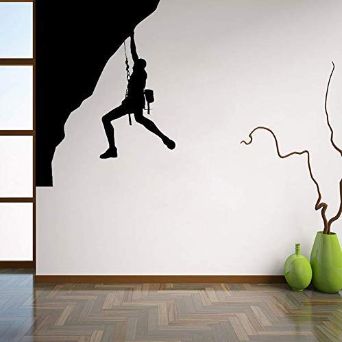 Calcomanías De Vinilo De Pared De Escalador Pegatinas De Pared De Escalada Paisaje De Montaña Interior Del Hogar Decoración De Dormitorio Límite Diseño De Pared 75X56Cm