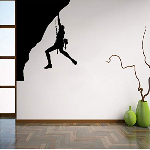 Calcomanías De Vinilo De Pared De Escalador Pegatinas De Pared De Escalada Paisaje De Montaña Interior Del Hogar Decoración De Dormitorio Límite Diseño De Pared 56X75Cm