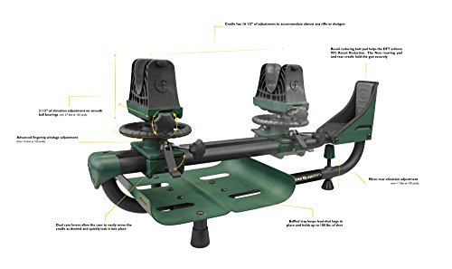 Caldwell Lead Sled Dft 2 Banco de Tiro, Adultos Unisex, Negro, Talla Única