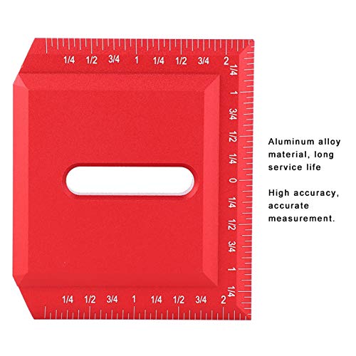 Calibre de alta dureza Trazador de ángulo recto de alta precisión de 0,05 mm Resistente al desgaste Práctico 1 Uds para medir para carpintería