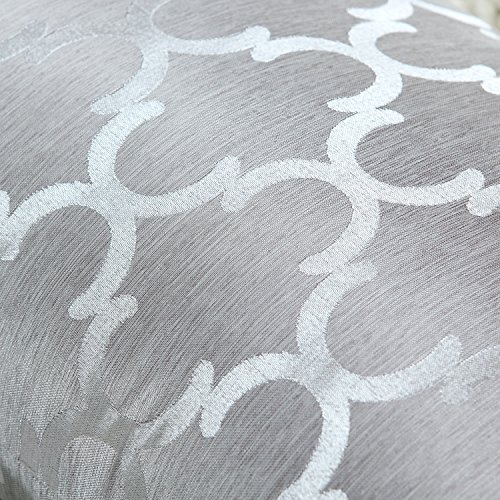 CaliTime Cojines Fundas Casos 1 Pack Fundas de cojín Bolster Pillow Cases Shells, Modern Quatrefoil Accent Geometric, 30cm x 50cm, Silver Grey CaliTime Cojines Fundas Casos 1 Pack Fundas de cojín Bolster Pillow Cases Shells, Modern Quatrefoil Accent Geometric, 30cm x 50cm, Silver Grey