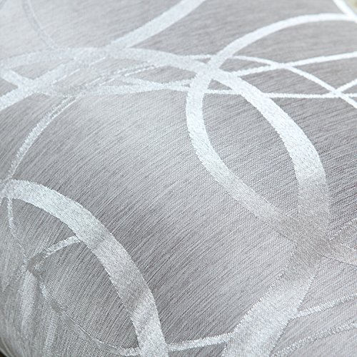 CaliTime Cojines Fundas Casos 1 PC Fundas de cojín Bolster Fundas de Almohada Fundas, Moderno Círculos Anillos Geométricos, 30cm x 50cm, Gris Plata CaliTime Cojines Fundas Casos 1 PC Fundas de cojín Bolster Fundas de Almohada Fundas, Moderno Círculos Anillos Geométricos, 30cm x 50cm, Gris Plata