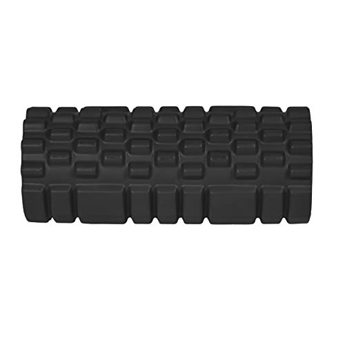 Calma Dragon Foam Roller Solid Core 89891, Rodillo de Masajes para Fitness, Yoga, Pilates, Masajes de Espalda, Masajeador Miofascial (Negro)