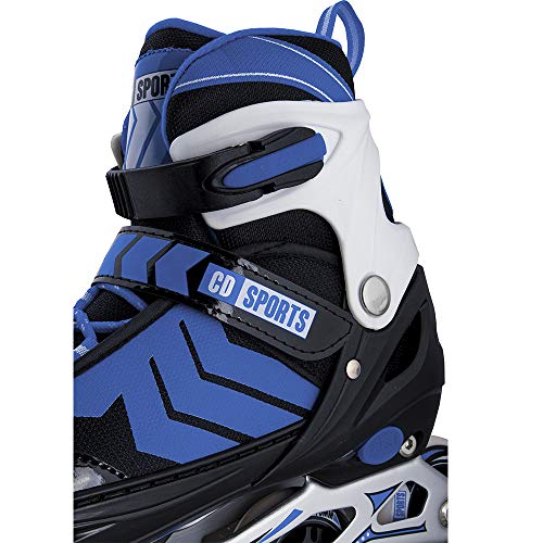Calma Dragon Patines en Linea Ajustables, Profesionales para Adultos y Niños, con Protección incluida, 4 Ruedas, Skates (Azul, M) Calma Dragon Patines en Linea Ajustables, Profesionales para Adultos y Niños, con Protección incluida, 4 Ruedas, Skates (Azul, M)