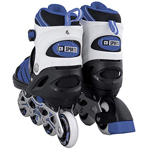 Calma Dragon Patines en Linea Ajustables, Profesionales para Adultos y Niños, con Protección incluida, 4 Ruedas, Skates (Azul, M)