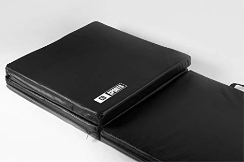 CalmaDragon 85620 Colchoneta Gimnasia Espuma PU Impermeable Alfombra de Protección en 3 Paneles Plegables Grosor 6Cm, Largo 180cm, Ancho 60cm (Negro) CalmaDragon 85620 Colchoneta Gimnasia Espuma PU Impermeable Alfombra de Protección en 3 Paneles Plegables Grosor 6Cm, Largo 180cm, Ancho 60cm (Negro)