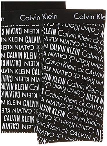 Calvin Klein 2pk Trunk Bóxer, Negro (Black Pr 002), 164-176 (Talla del fabricante: 14-16) para Niños Calvin Klein 2pk Trunk Bóxer, Negro (Black Pr 002), 164-176 (Talla del fabricante: 14-16) para Niños
