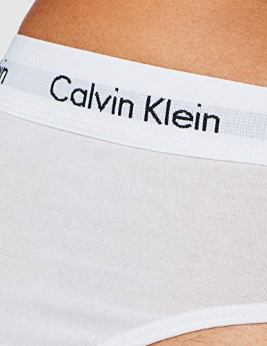 Calvin Klein 3P Hip Brief, Calzoncillos para Hombre (3 unidades), Blanco (White), Large