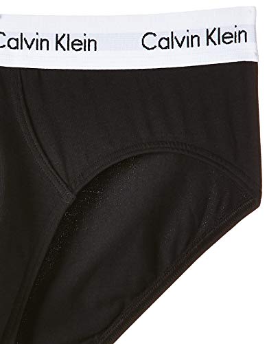 Calvin Klein 3P Hip Brief, Calzoncillos para Hombre (3 unidades), Negro (Black), X-Large