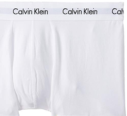 Calvin Klein 3p Low Rise Trunk Bóxer, Multicolor (White/Red/Navy), M (Pack de 3) para Hombre